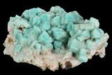 Amazonite Crystal Cluster with Quartz - Colorado #129242-2